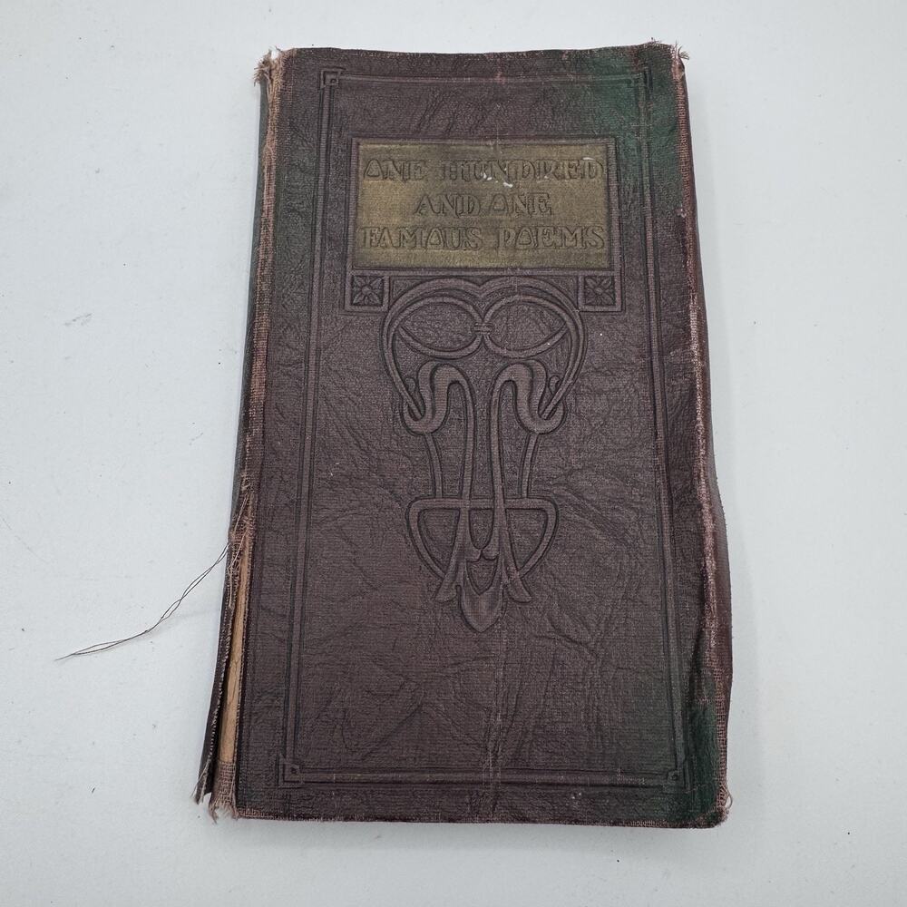 One Hundred and One Famous Poems 1929 Roy J Cook Cable Company Revised Edition